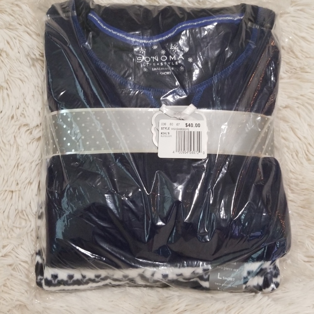 NWT Sonoma pajama gift set L Short